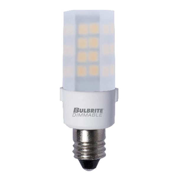 Bulbrite 35-Watt Equivalent T4 Dimmable Mini-Candelabra LED Light Bulb Warm White, 2PK 861528 - main